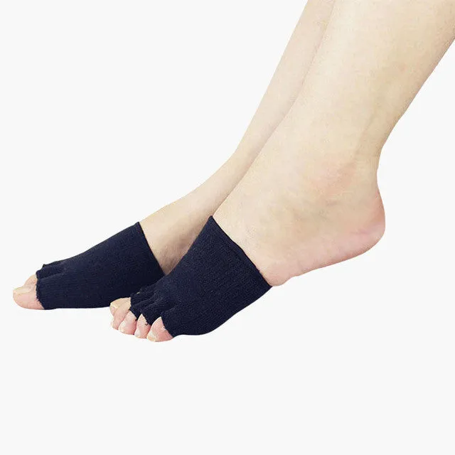 1 Pair Compression Toe Separating Socks Heel Pain Relief New Sport Socks calcetines
