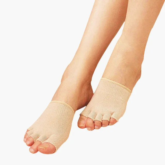 1 Pair Compression Toe Separating Socks Heel Pain Relief New Sport Socks calcetines