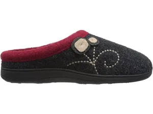 Acorn Dara Boiled Wool Slippers - Charcoal