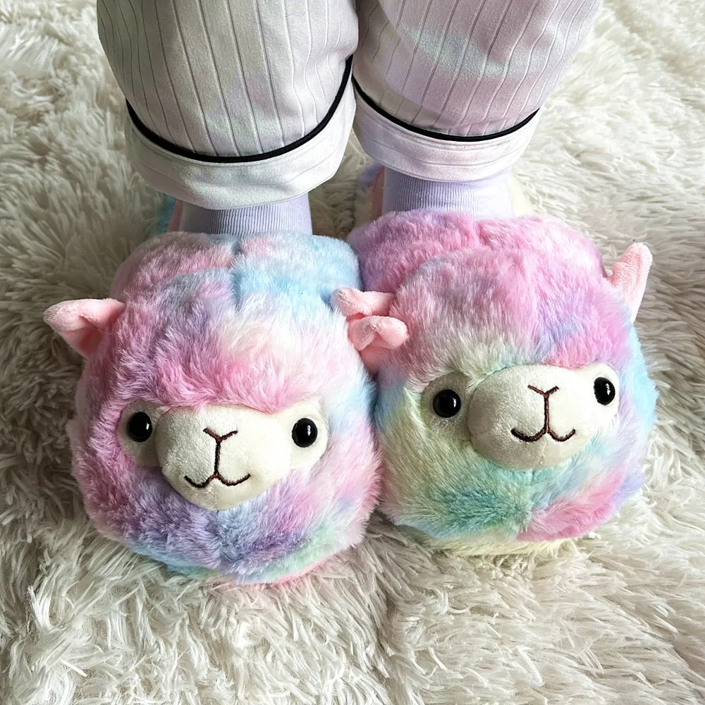 Alpaca Fluffy Home Slippers