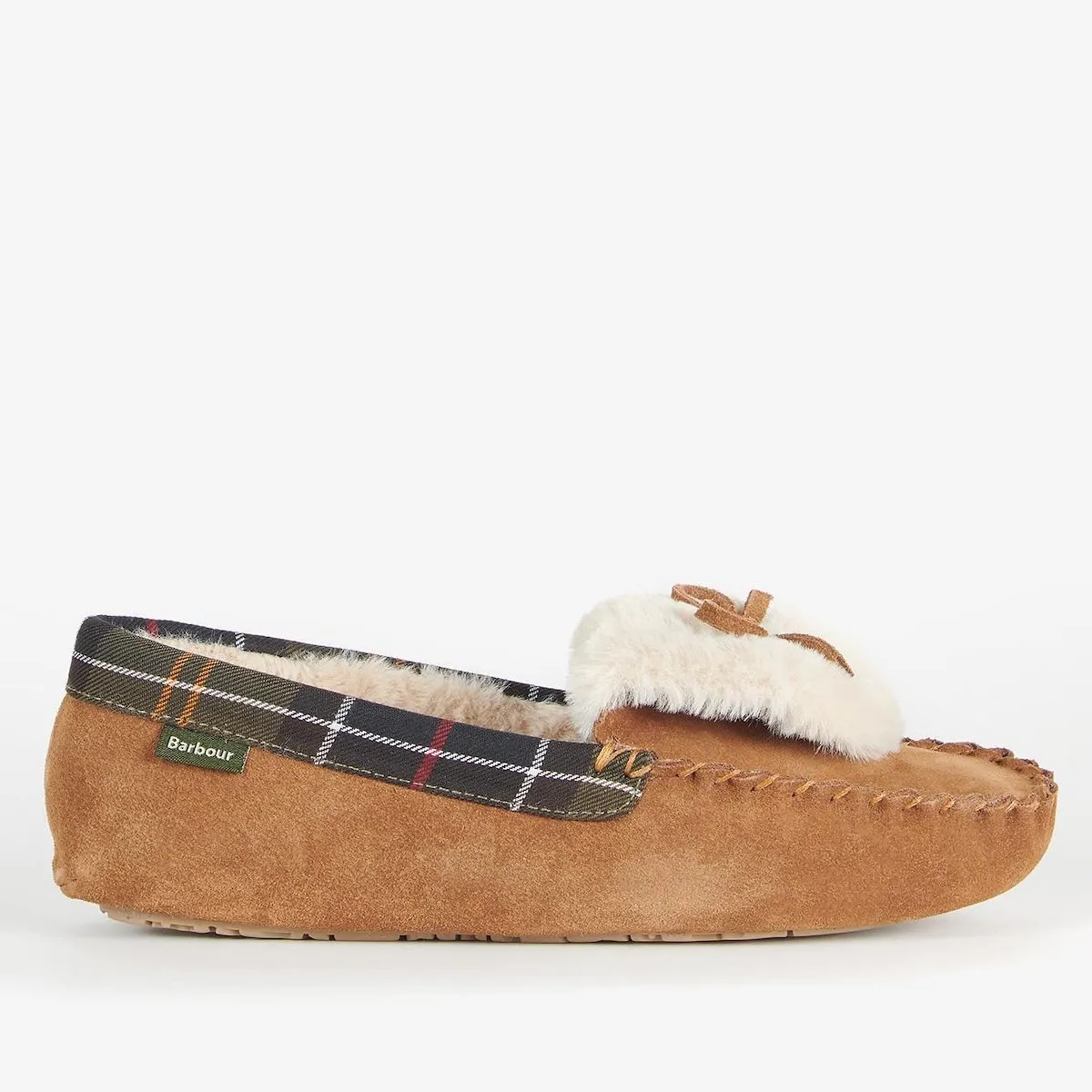 Barbour Women's Darcie Slippers in Tan Suede