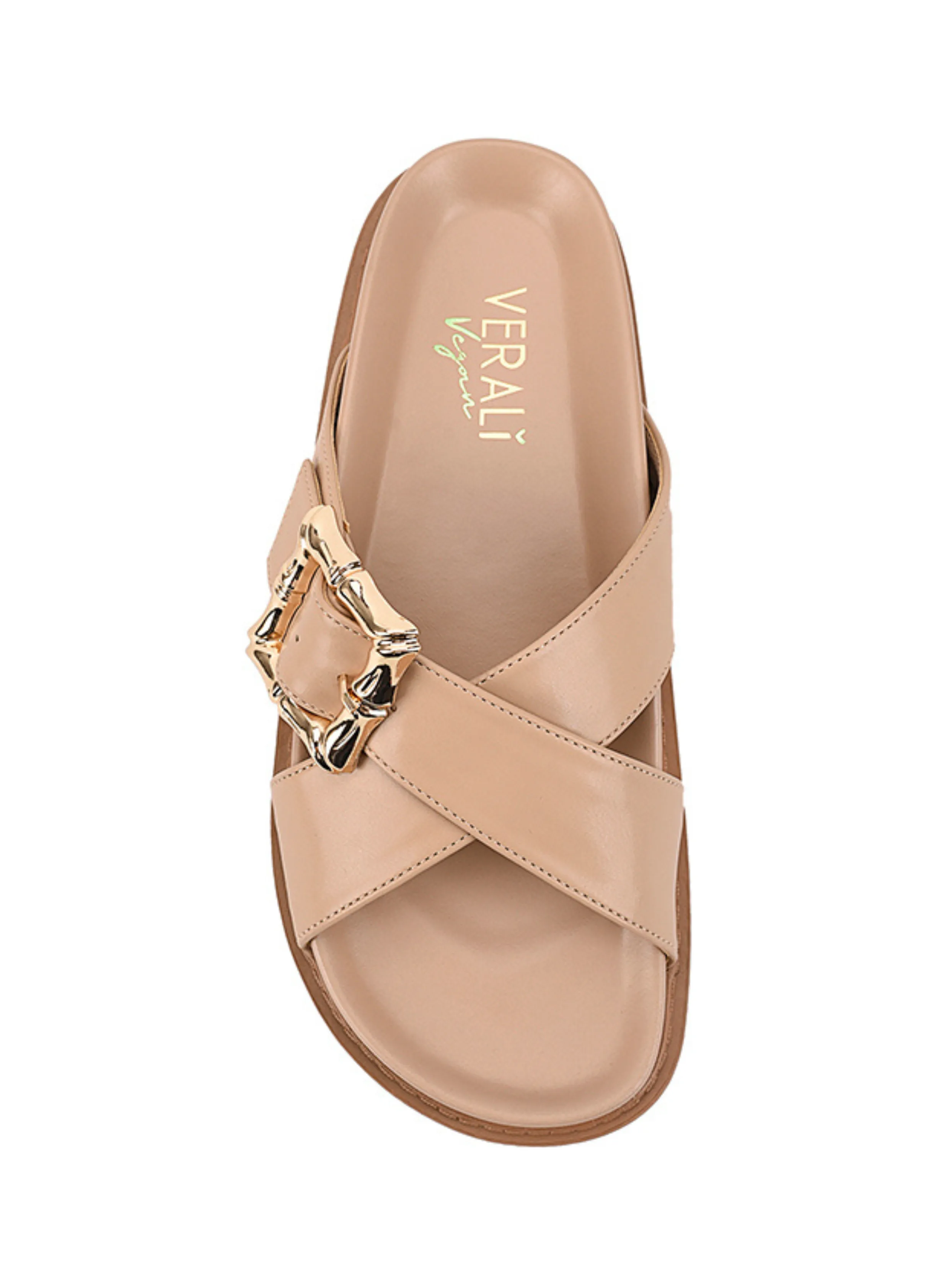 BRADFORD FOOTBED SLIDES - Beige
