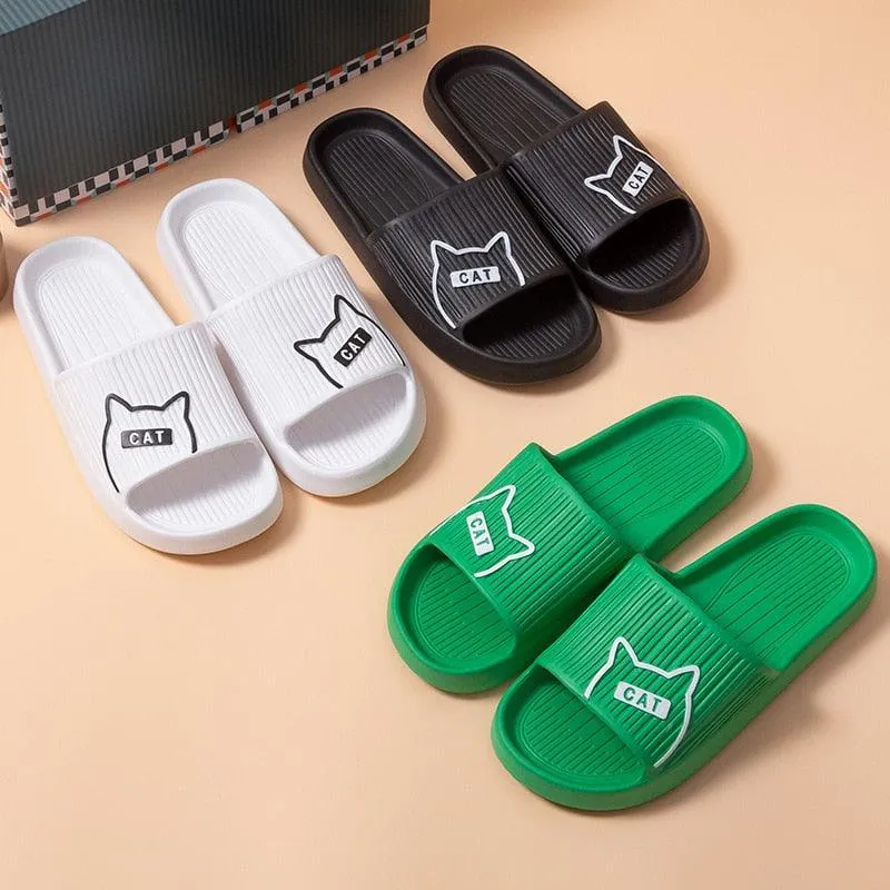 Comfort Slides Cat House Slippers