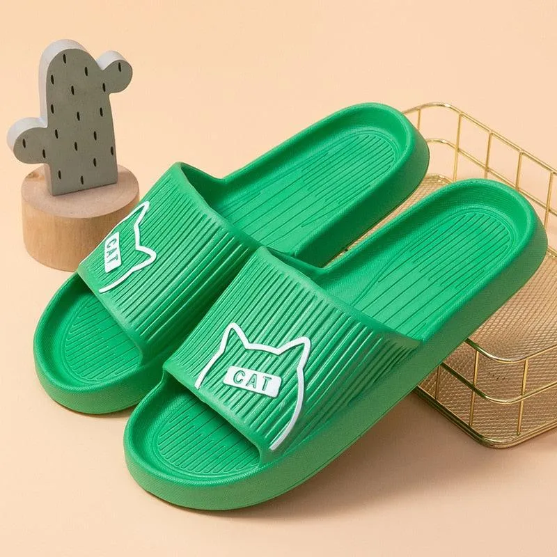 Comfort Slides Cat House Slippers