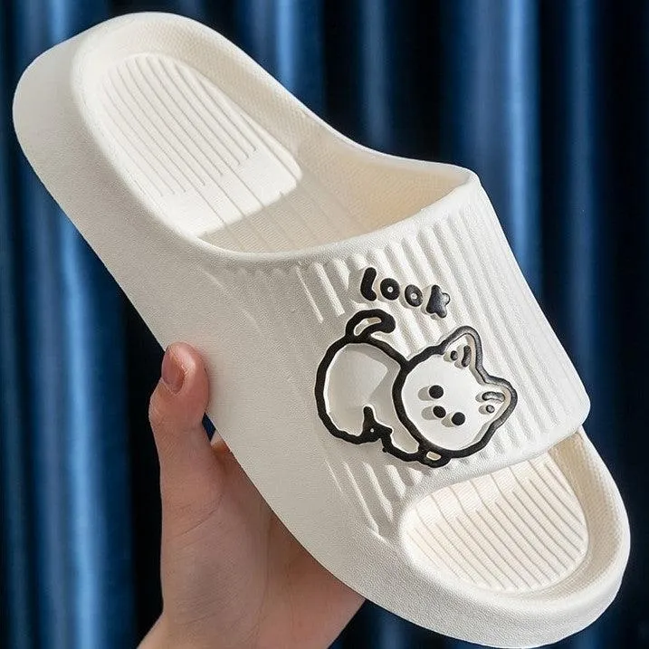 Comfort Slides Cat House Slippers