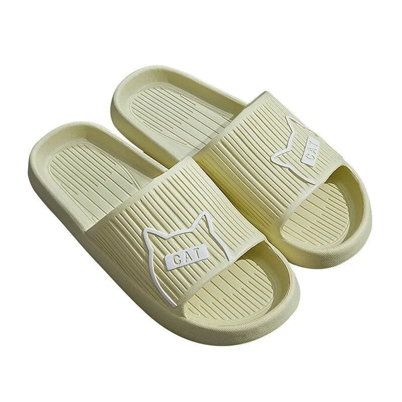 Comfort Slides Cat House Slippers