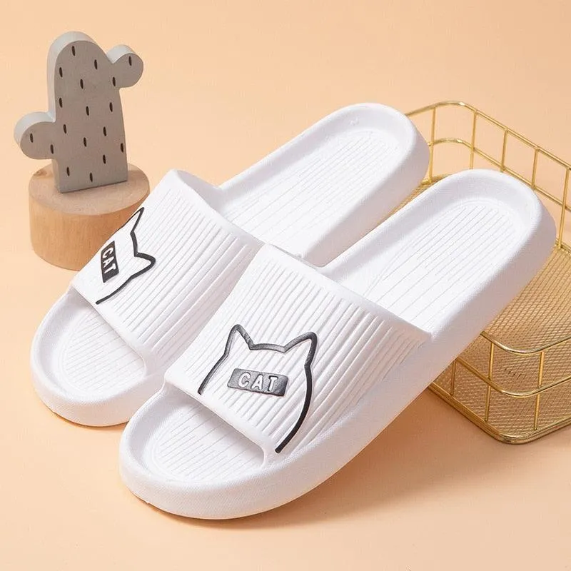 Comfort Slides Cat House Slippers