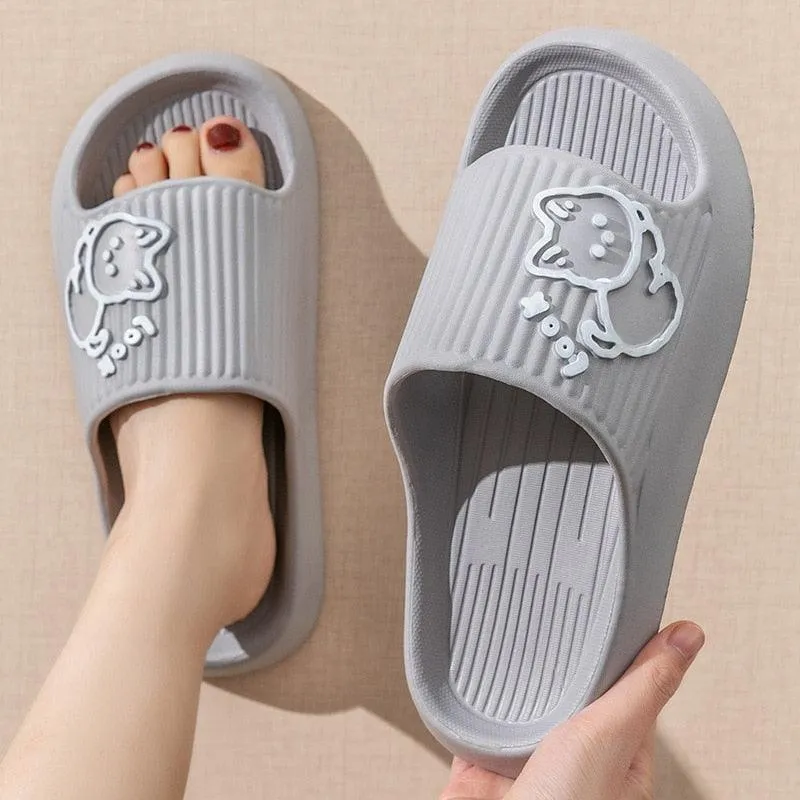 Comfort Slides Cat House Slippers