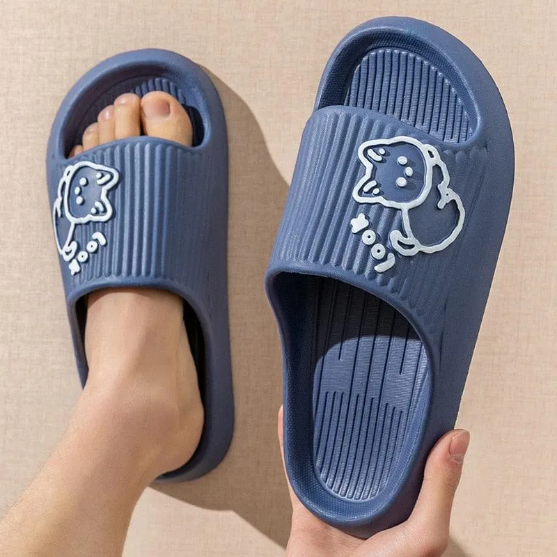 Comfort Slides Cat House Slippers