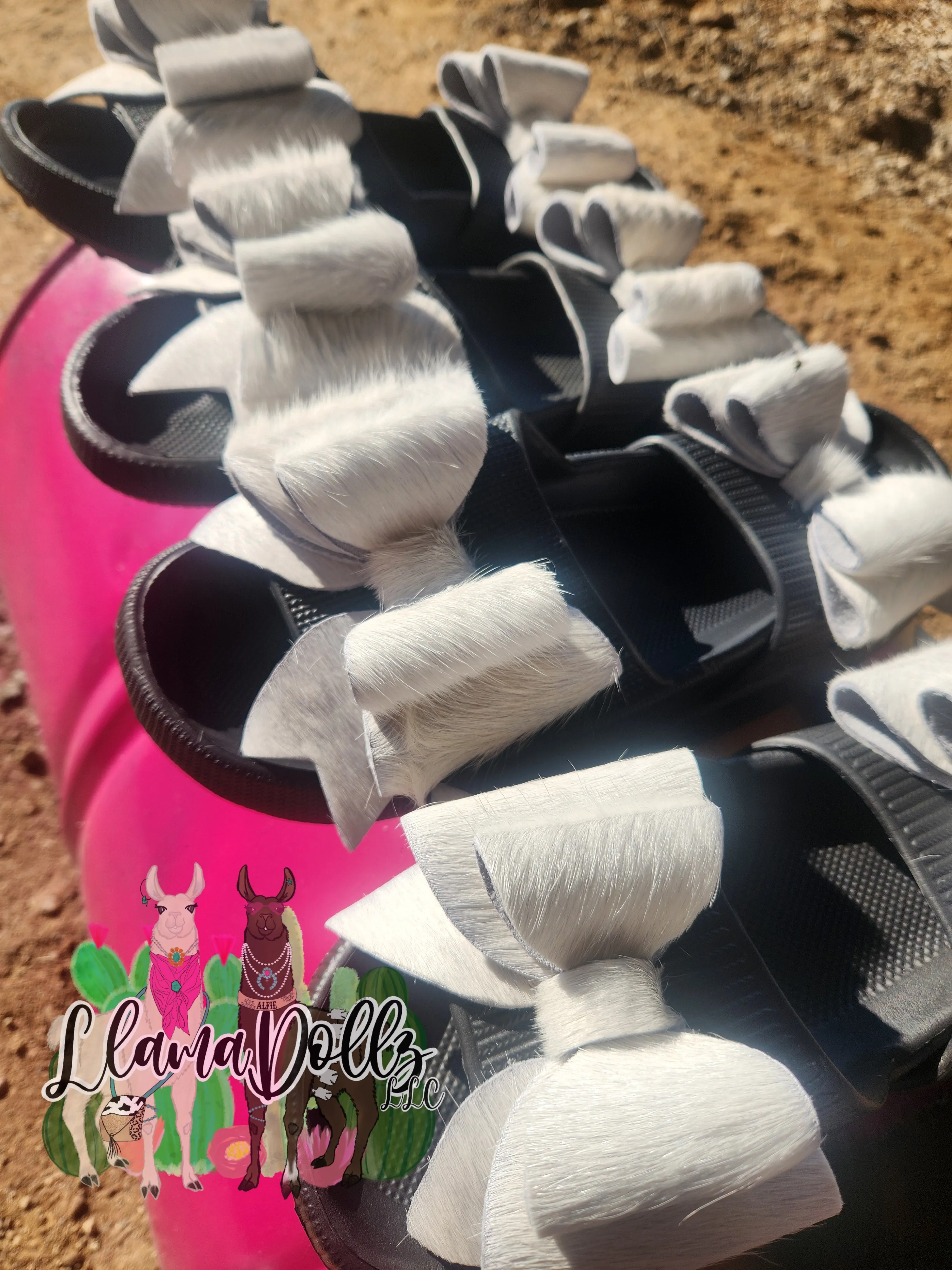 Cowhide Bow Slides