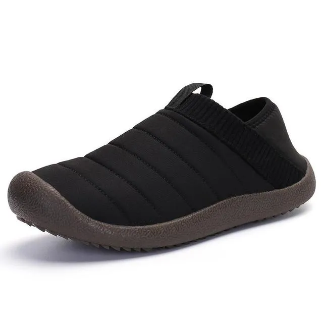 Cuzcare Men Fur Slippers Anti-slip Waterproof Indoor Slides