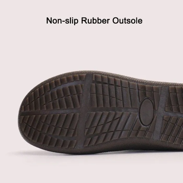 Cuzcare Men Fur Slippers Anti-slip Waterproof Indoor Slides