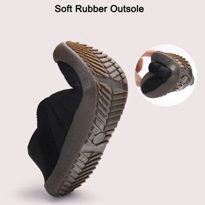 Cuzcare Men Fur Slippers Anti-slip Waterproof Indoor Slides