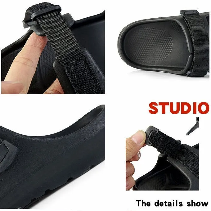 Cuzcare Men Waterproof EVA Sandals Memory Foam Slippers