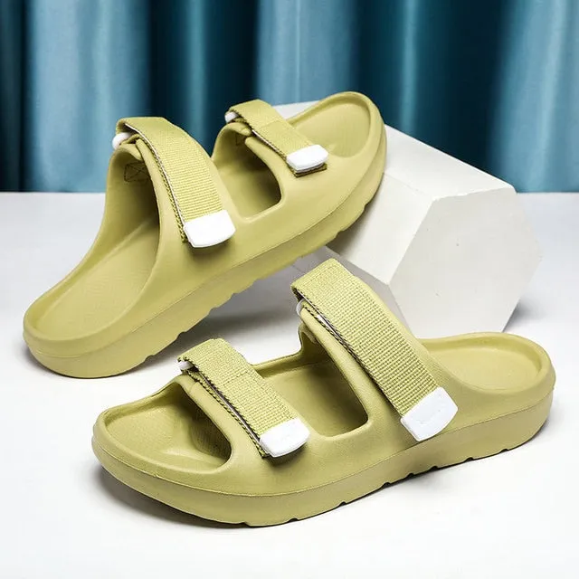 Cuzcare Men Waterproof EVA Sandals Memory Foam Slippers