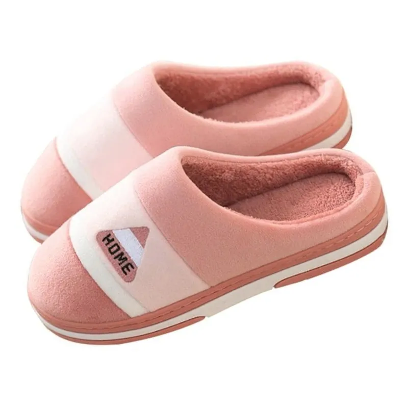 Cuzcare Velvet Fur Men Indoor Slippers Cushion Winter Shoes