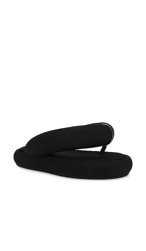 FIORUCCI Black Fluff Flops in Black