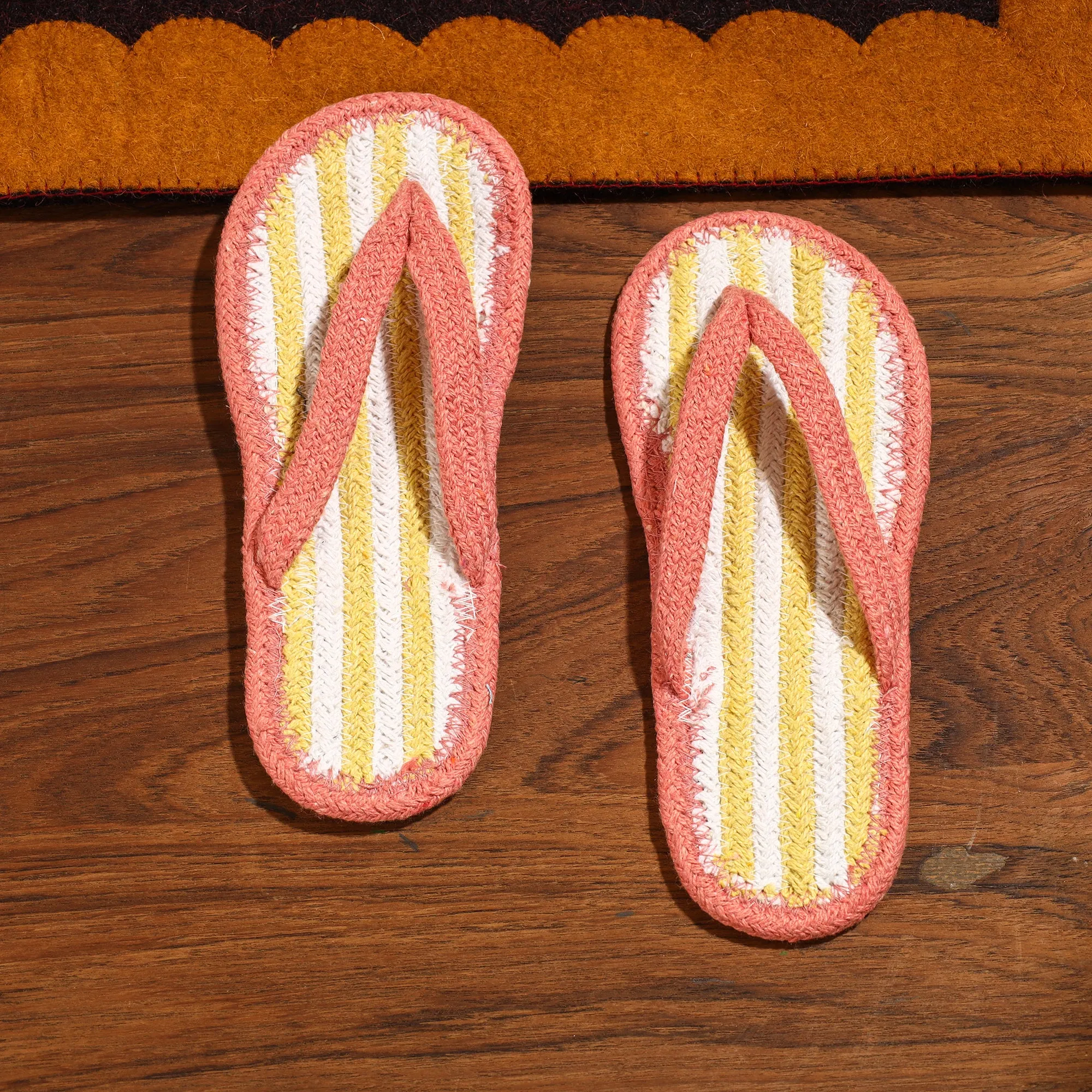 Hand Braided Cotton Stitched Home Slipper 10