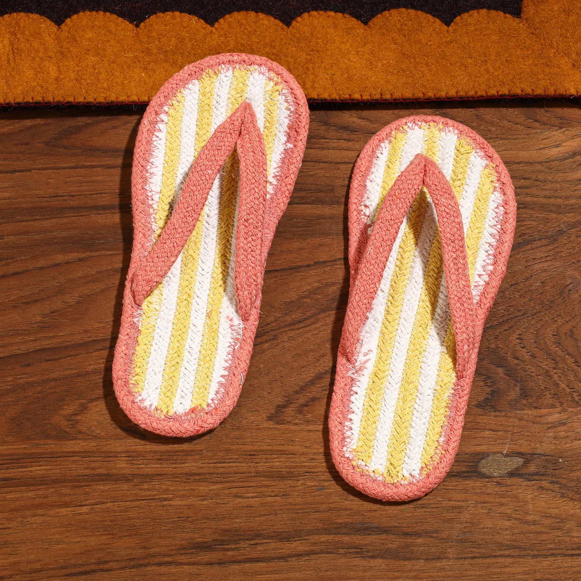 Hand Braided Cotton Stitched Home Slipper 10