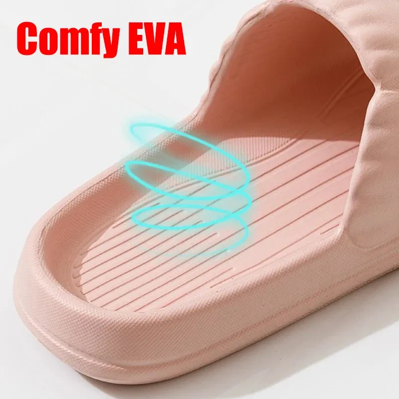 Indoor Home Soft Sole Cloud Slippers for Women