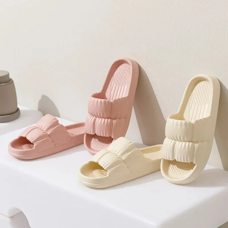 Indoor Home Soft Sole Cloud Slippers for Women
