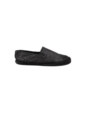 intrecciato leather espadrilles