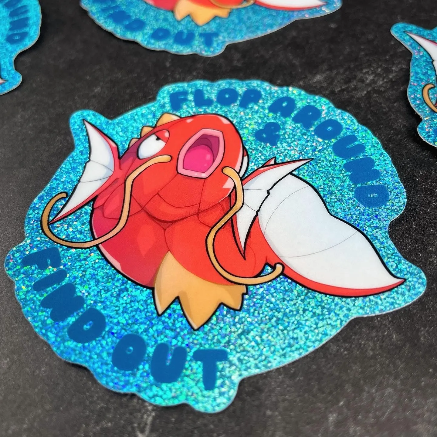 Magikarp Glitter Sticker