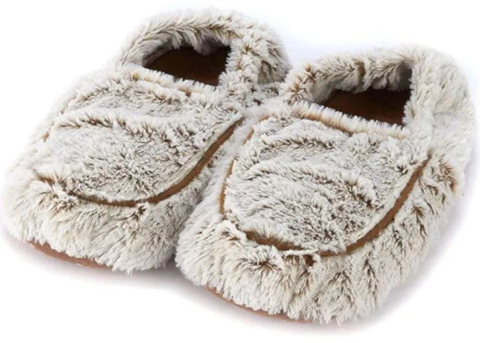 Marshmallow Brown Warmies Slippers