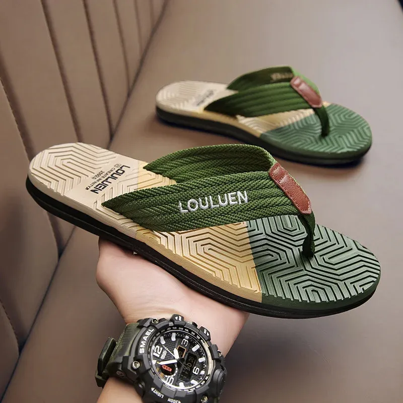 Men High Quality Brand Flip Flops Summer Beach Flip Flops Slippers - MSL50273