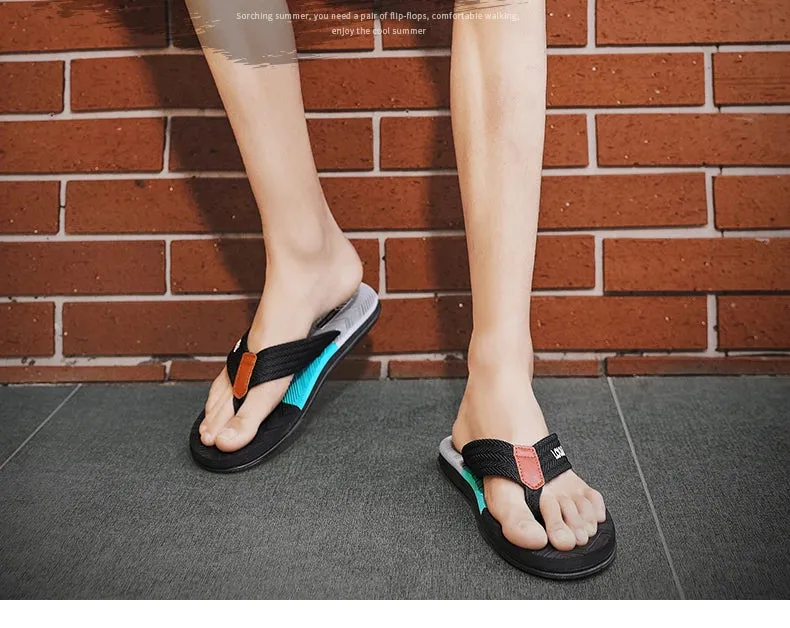 Men High Quality Brand Flip Flops Summer Beach Flip Flops Slippers - MSL50273
