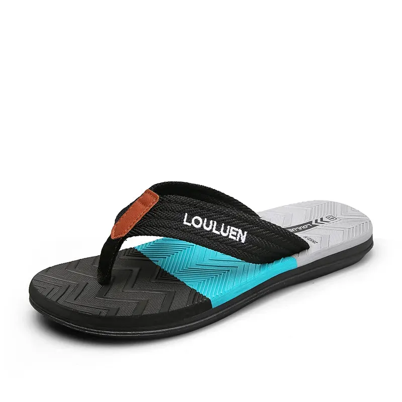 Men High Quality Brand Flip Flops Summer Beach Flip Flops Slippers - MSL50273