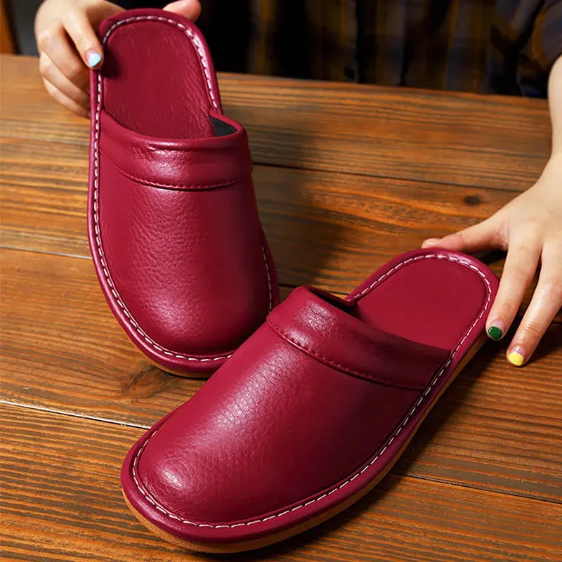 Men's Leather Slippers