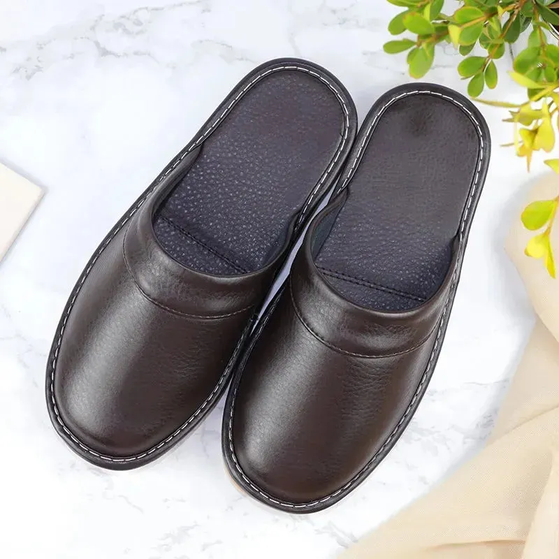 Men's Leather Slippers