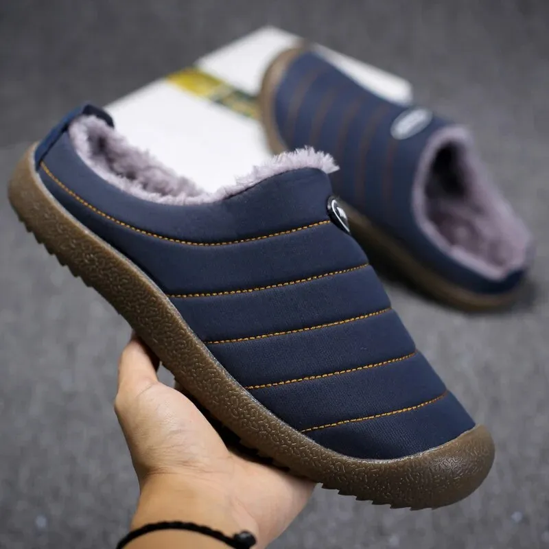 Men's Waterproof Winter Slippers