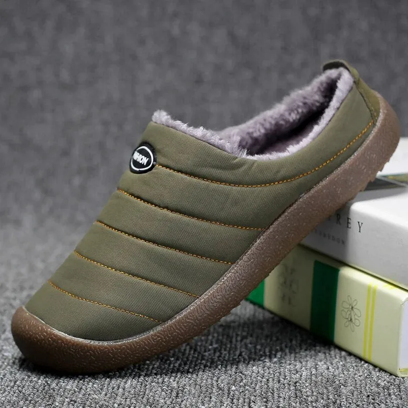 Men's Waterproof Winter Slippers