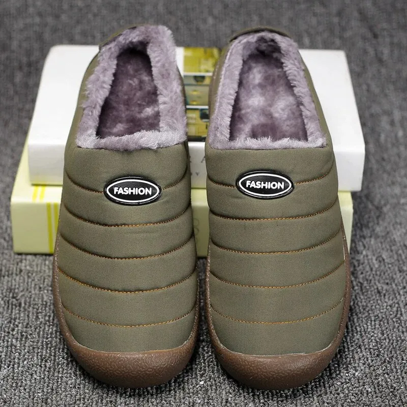 Men's Waterproof Winter Slippers