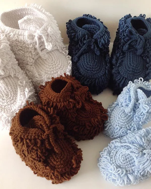 Mukluk Slippers Crochet Pattern