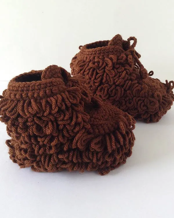 Mukluk Slippers Crochet Pattern