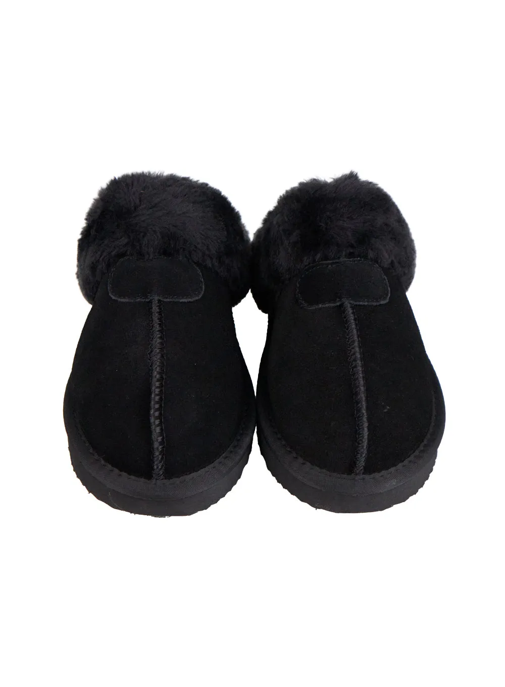 Solid Faux Leather Slippers CN425