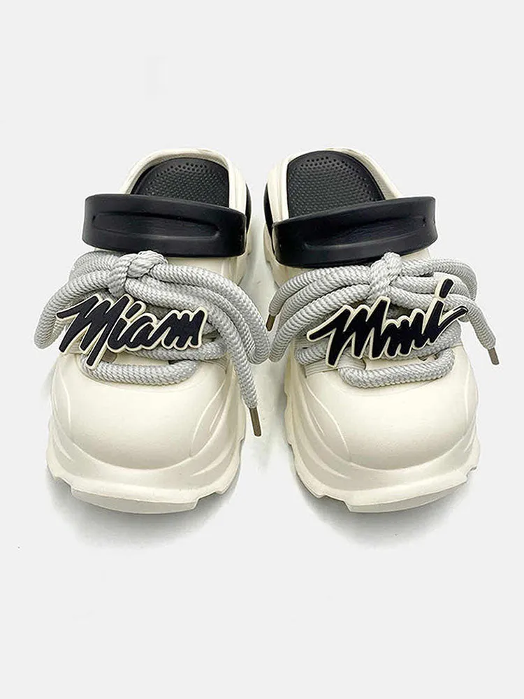 Thick Bottom Height Enhancement Couple Sandal Slippers
