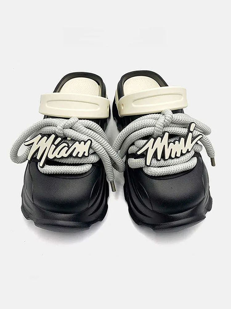 Thick Bottom Height Enhancement Couple Sandal Slippers