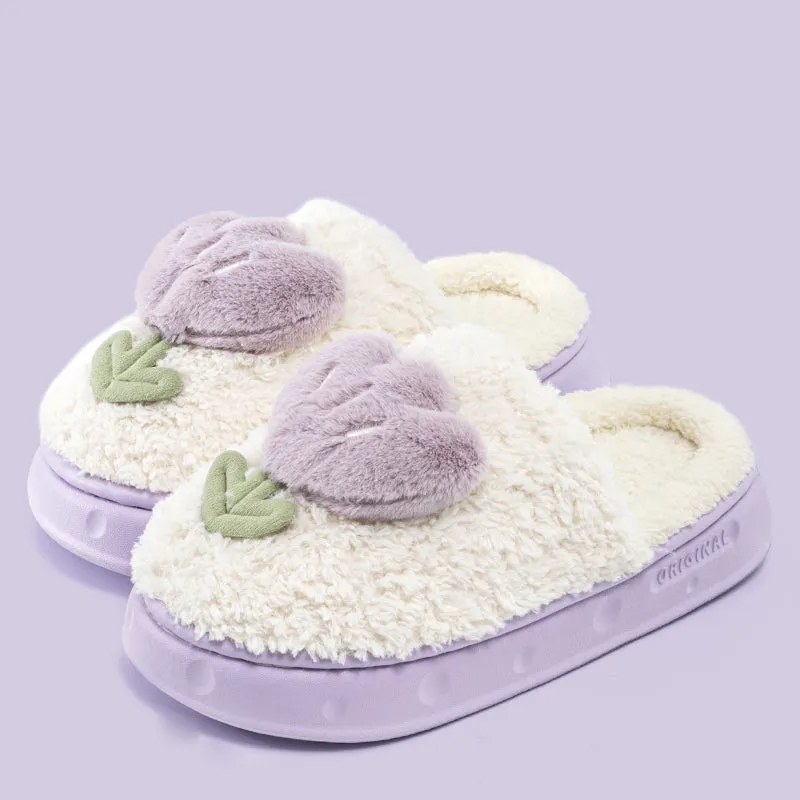 Tulip Plush Slippers