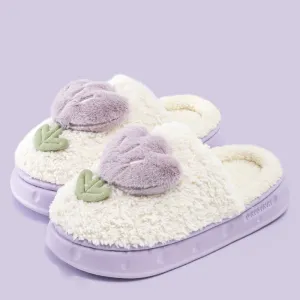 Tulip Plush Slippers