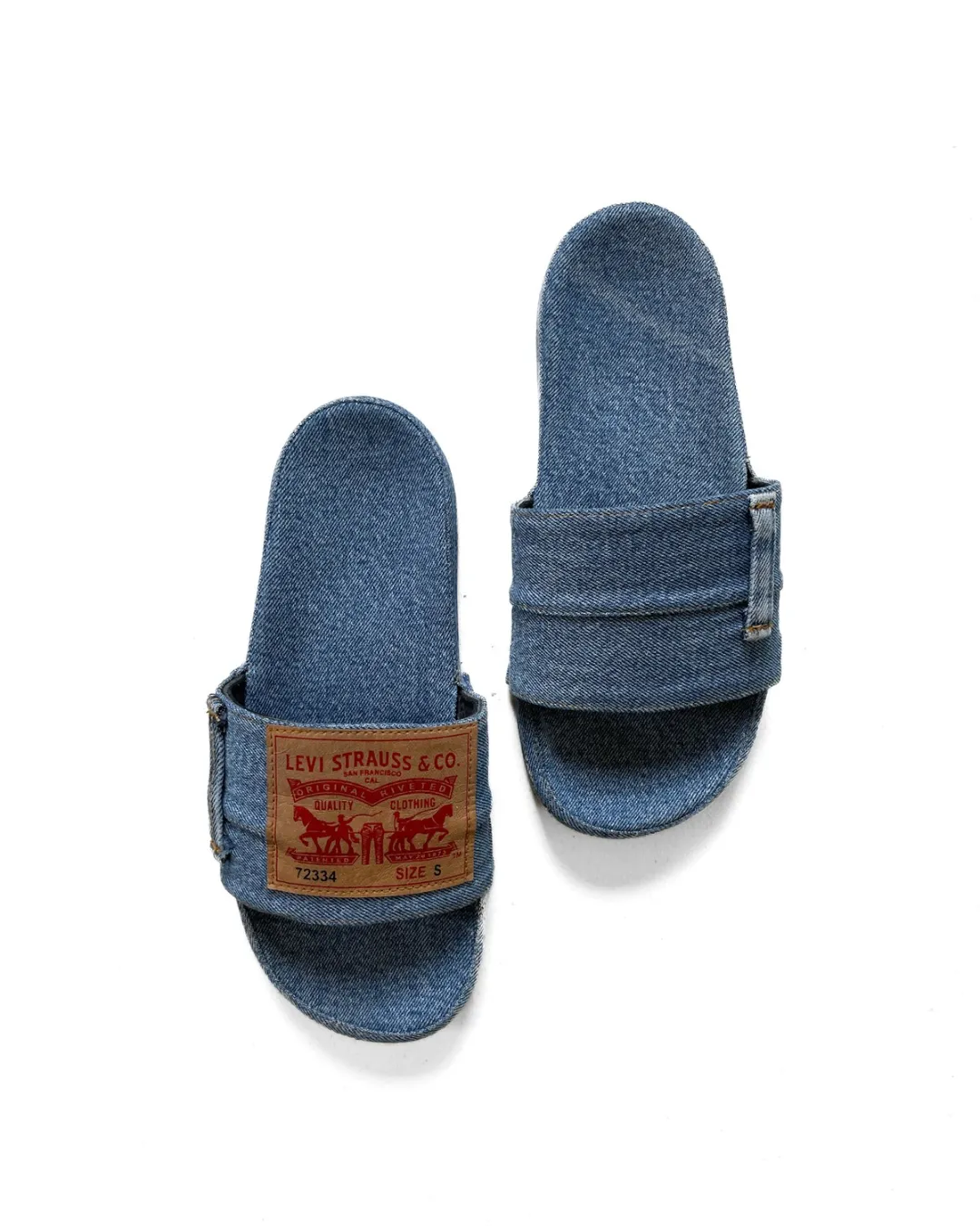 Upcycled Denim Slides