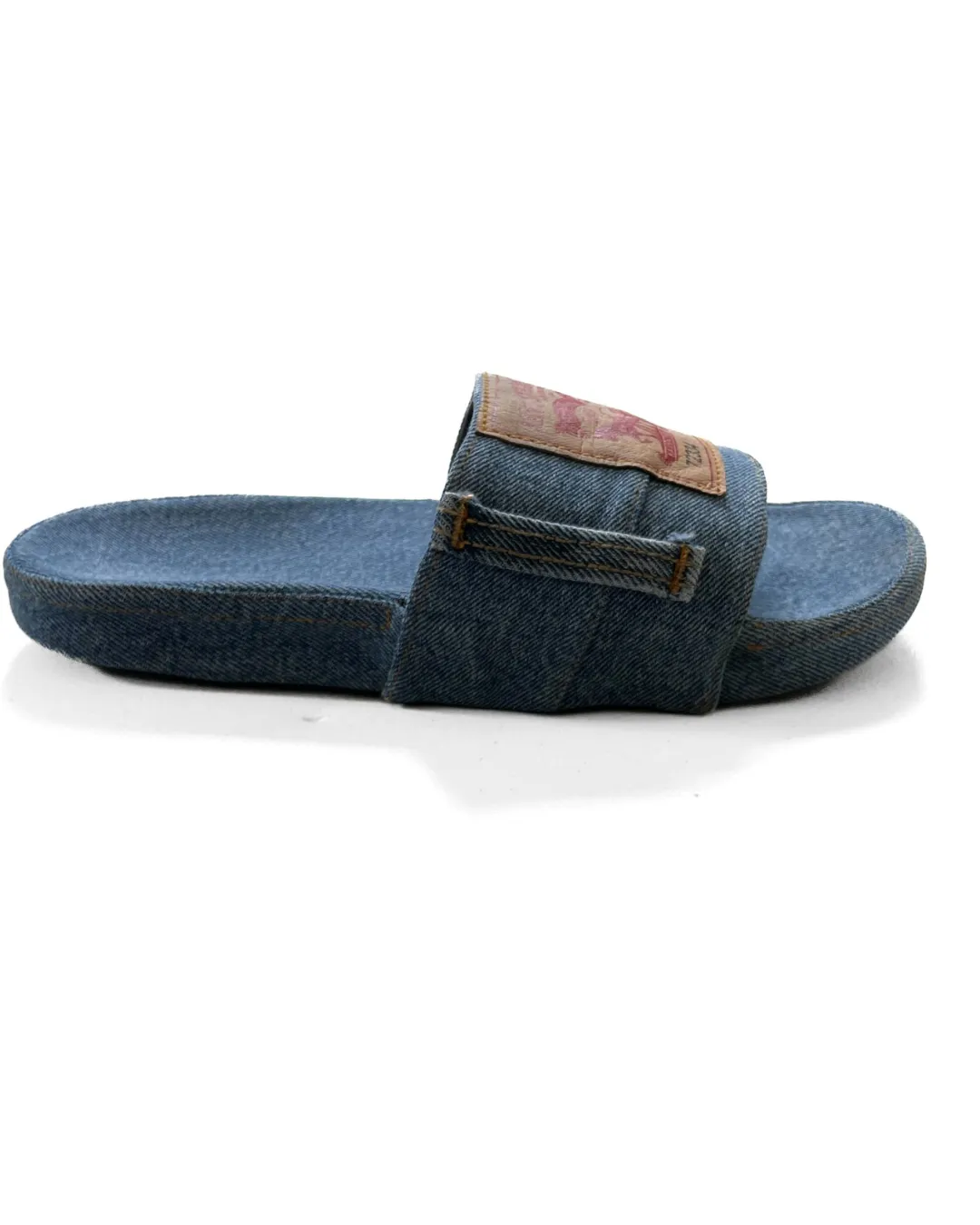Upcycled Denim Slides
