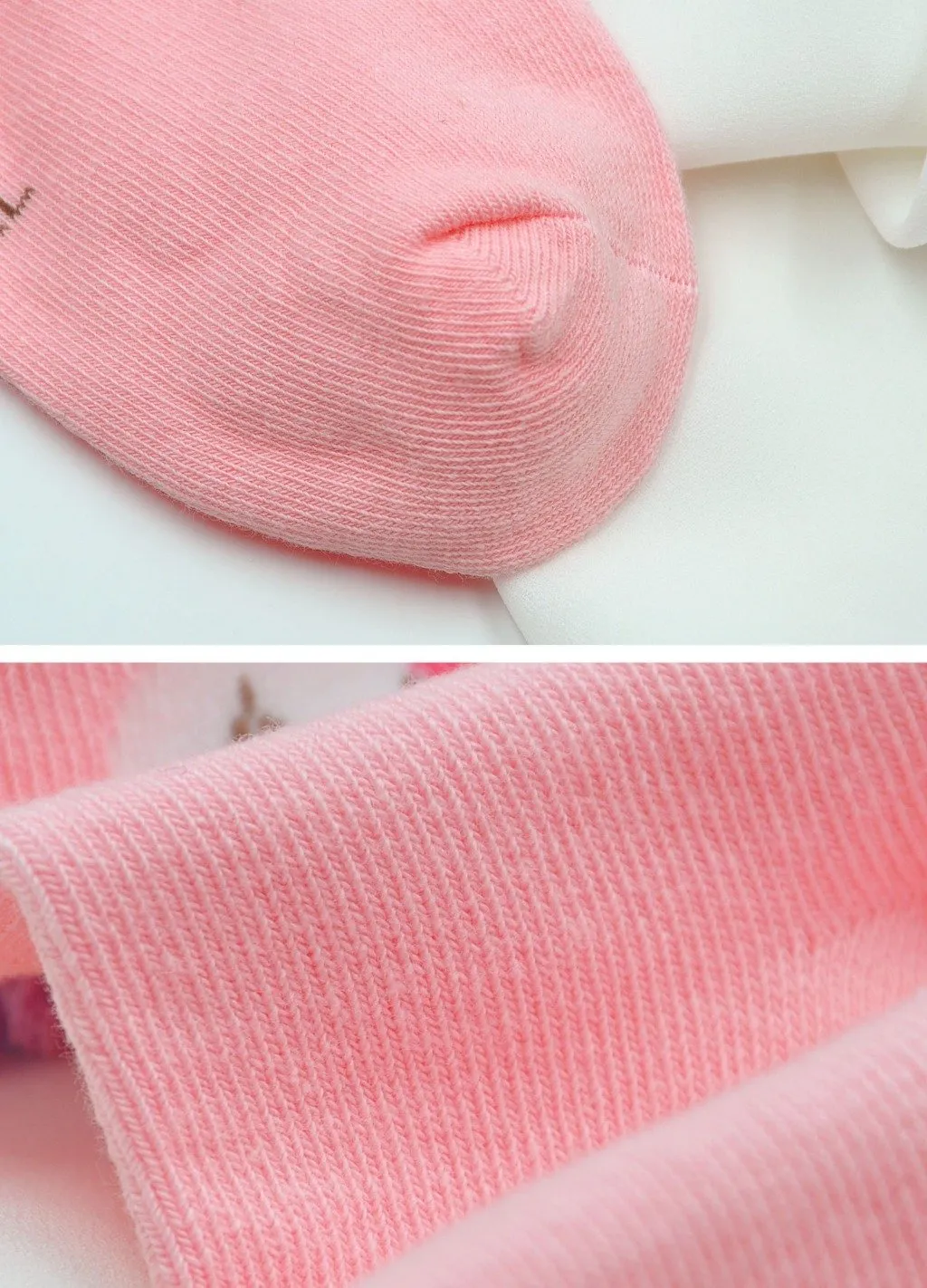ZFSOCK Cute Unicorn Design Pink Socks for Girls, 5 Pairs